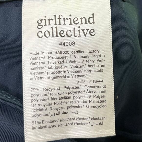 Girlfriend Collective High Waist Cropped Leggings Navy Blue Women’s Size Medium - Picture 11 of 11